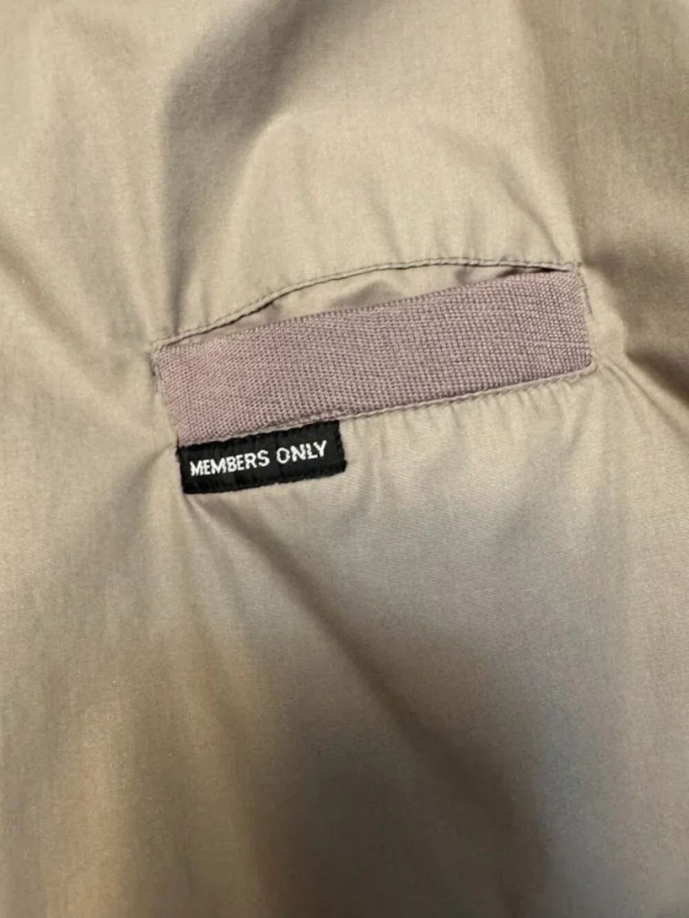 Members Only Men’s Taupe Lightweight Bomber Jacket Zip Front Size XL - Picture 4 of 11